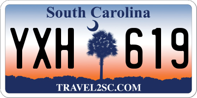 SC license plate YXH619