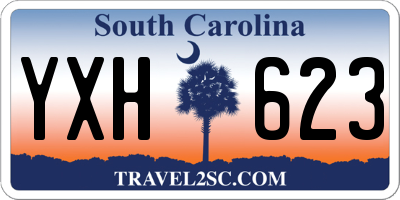 SC license plate YXH623