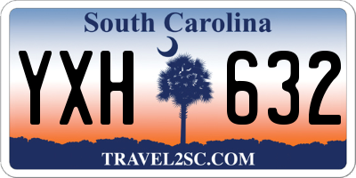SC license plate YXH632
