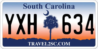 SC license plate YXH634