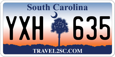SC license plate YXH635