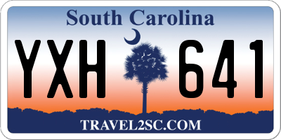 SC license plate YXH641