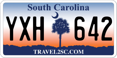 SC license plate YXH642