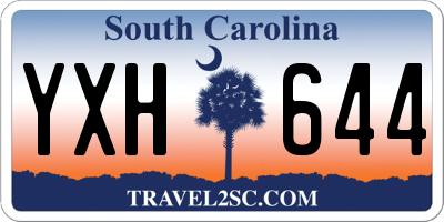 SC license plate YXH644