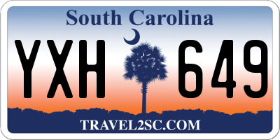 SC license plate YXH649