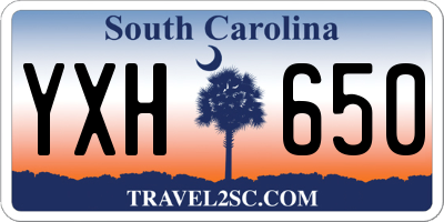 SC license plate YXH650
