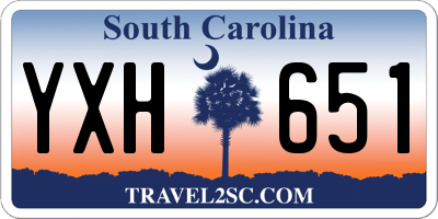SC license plate YXH651