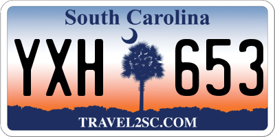 SC license plate YXH653