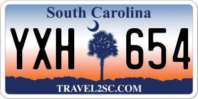 SC license plate YXH654