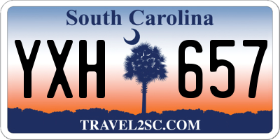 SC license plate YXH657
