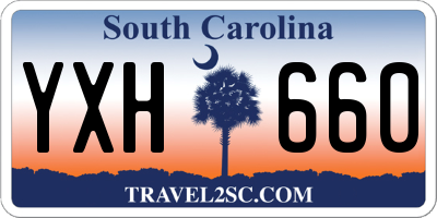 SC license plate YXH660