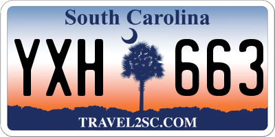 SC license plate YXH663