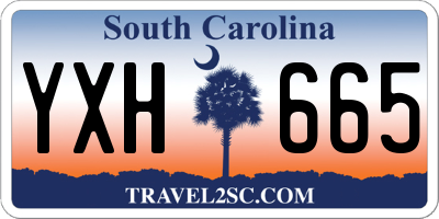 SC license plate YXH665