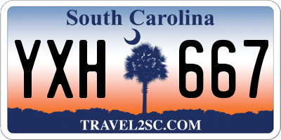 SC license plate YXH667