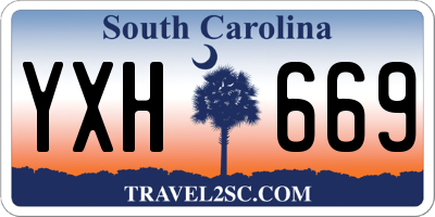 SC license plate YXH669