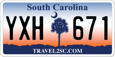 SC license plate YXH671