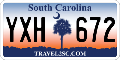 SC license plate YXH672