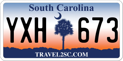 SC license plate YXH673