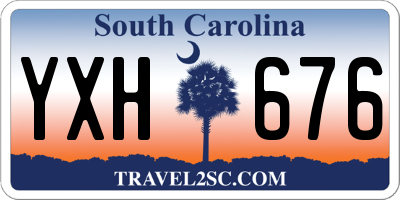 SC license plate YXH676