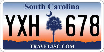 SC license plate YXH678