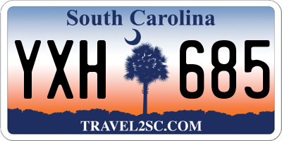 SC license plate YXH685