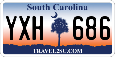 SC license plate YXH686