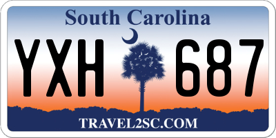 SC license plate YXH687