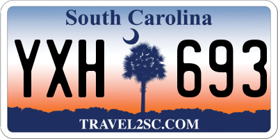 SC license plate YXH693