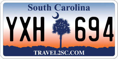 SC license plate YXH694