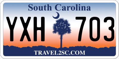 SC license plate YXH703