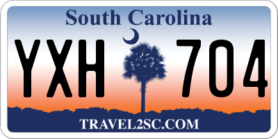 SC license plate YXH704