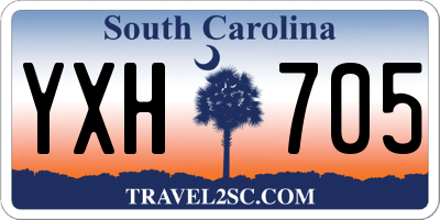 SC license plate YXH705