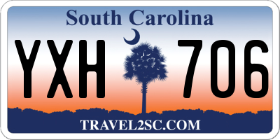 SC license plate YXH706