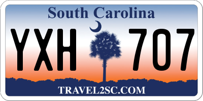 SC license plate YXH707