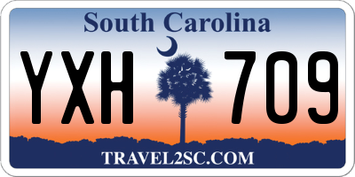 SC license plate YXH709