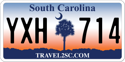 SC license plate YXH714