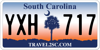 SC license plate YXH717