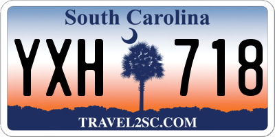 SC license plate YXH718