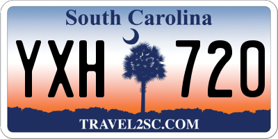 SC license plate YXH720