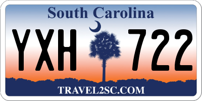 SC license plate YXH722