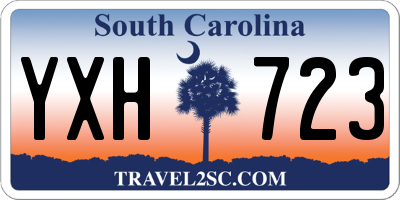 SC license plate YXH723