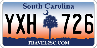 SC license plate YXH726