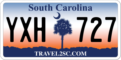 SC license plate YXH727