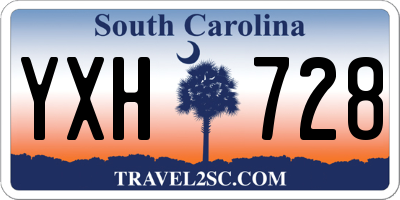 SC license plate YXH728