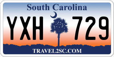 SC license plate YXH729