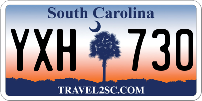 SC license plate YXH730