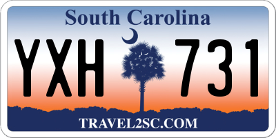SC license plate YXH731