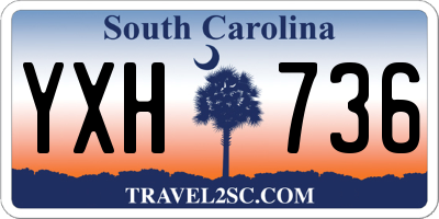 SC license plate YXH736