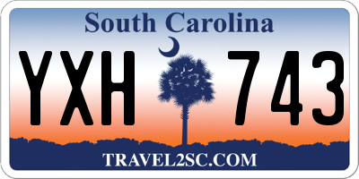 SC license plate YXH743