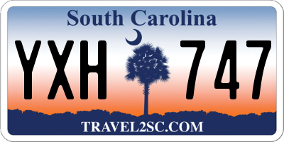 SC license plate YXH747